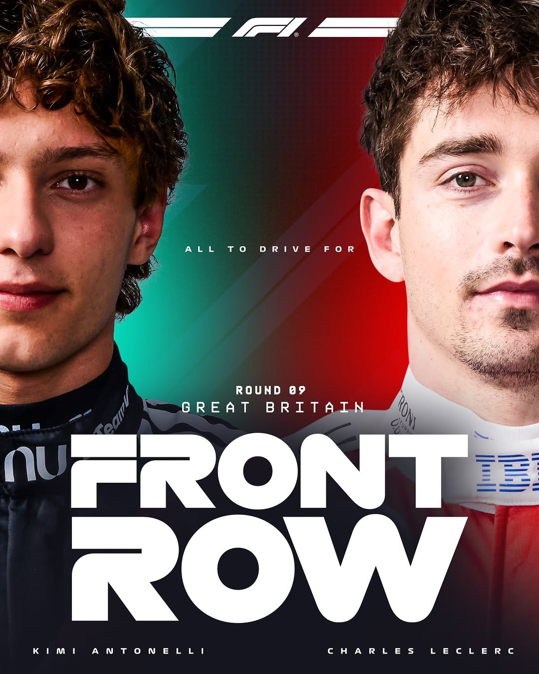 f1 게시물 이미지: Front Row... Set ✅

Kimi Antonelli and Charles...