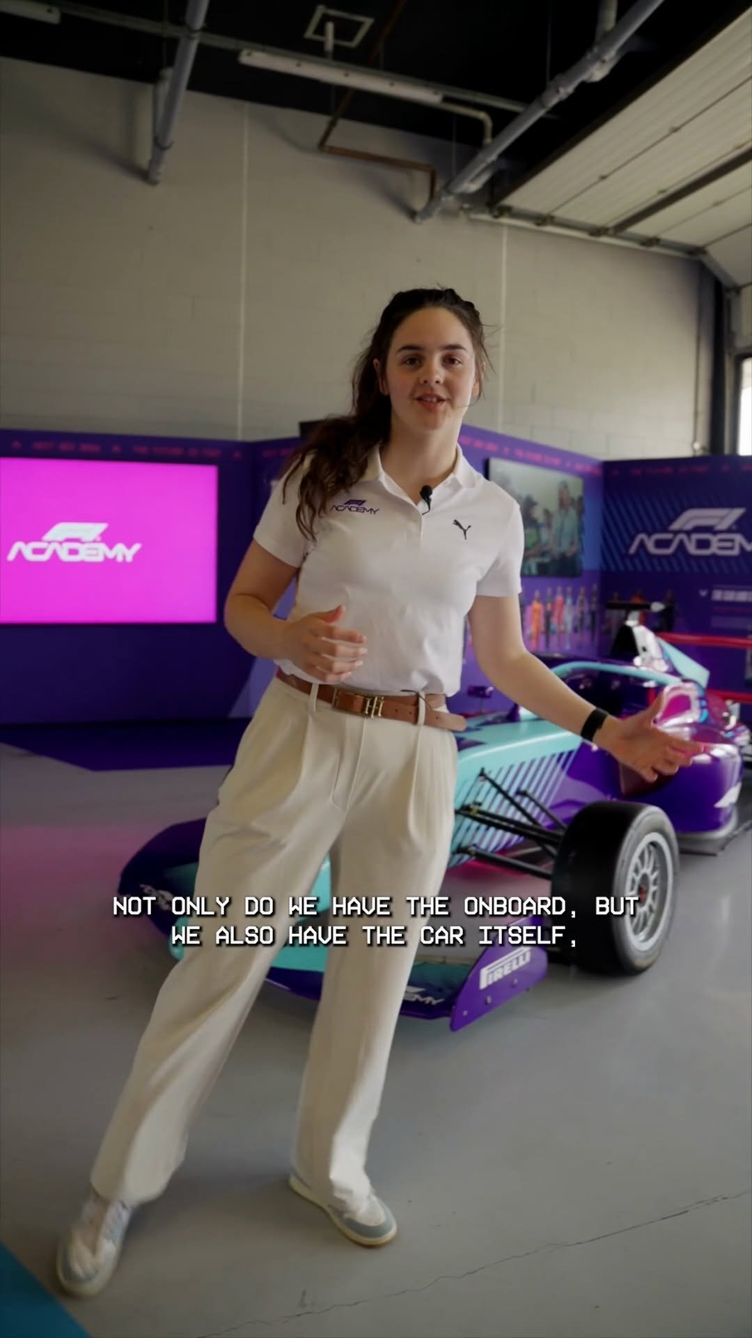 f1academy 게시물 이미지: @abbipulling is here to show you around the...