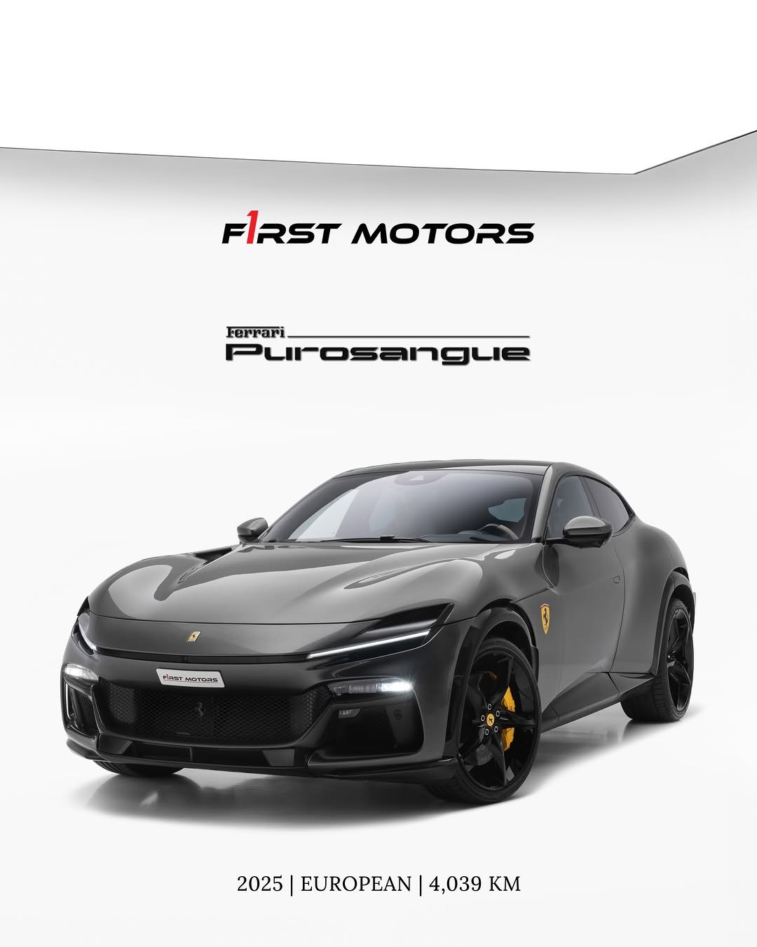 f1rstmotors 게시물 이미지: 2025 Ferrari Purosangue

- Price 2,449,995 AED...