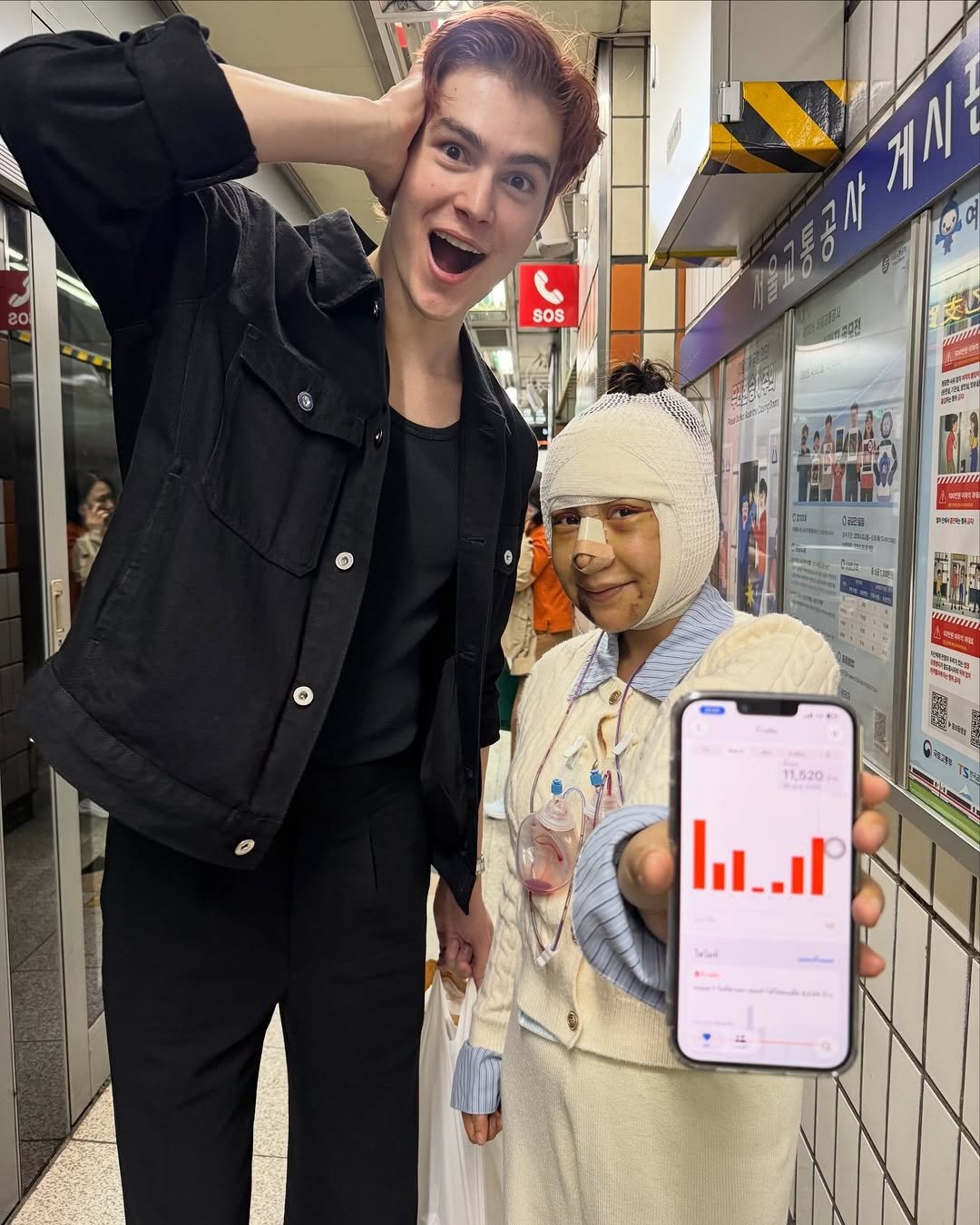 Photo shared by Ruslan Mamlay on April 26, 2026 tagging @pugun.wisad. May be a selfie of one or more people, phone, parka and text.