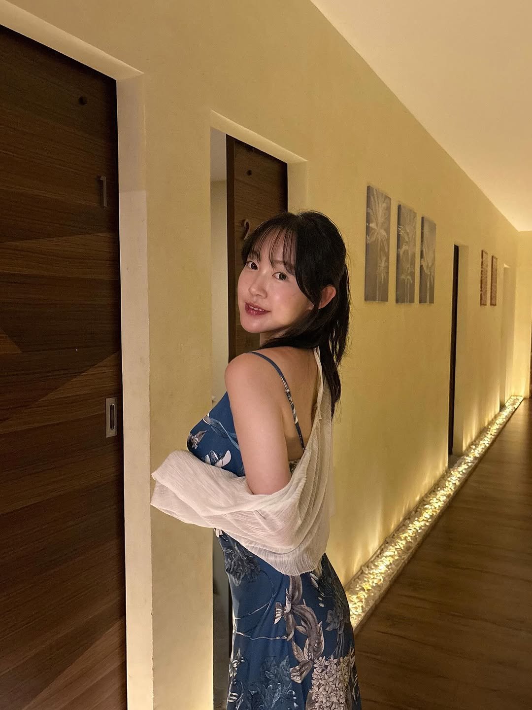 Photo shared by 묘정🐰 on October 30, 2025 tagging @dayspa_.bohol. May be an image of one or more people, hair, dress, sundress and text.