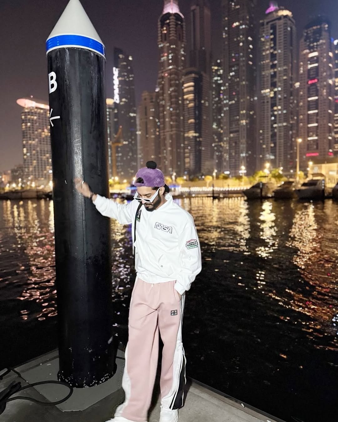 Photo by Faiz Baloch on April 02, 2026. May be an image of yacht, skyscraper and text.