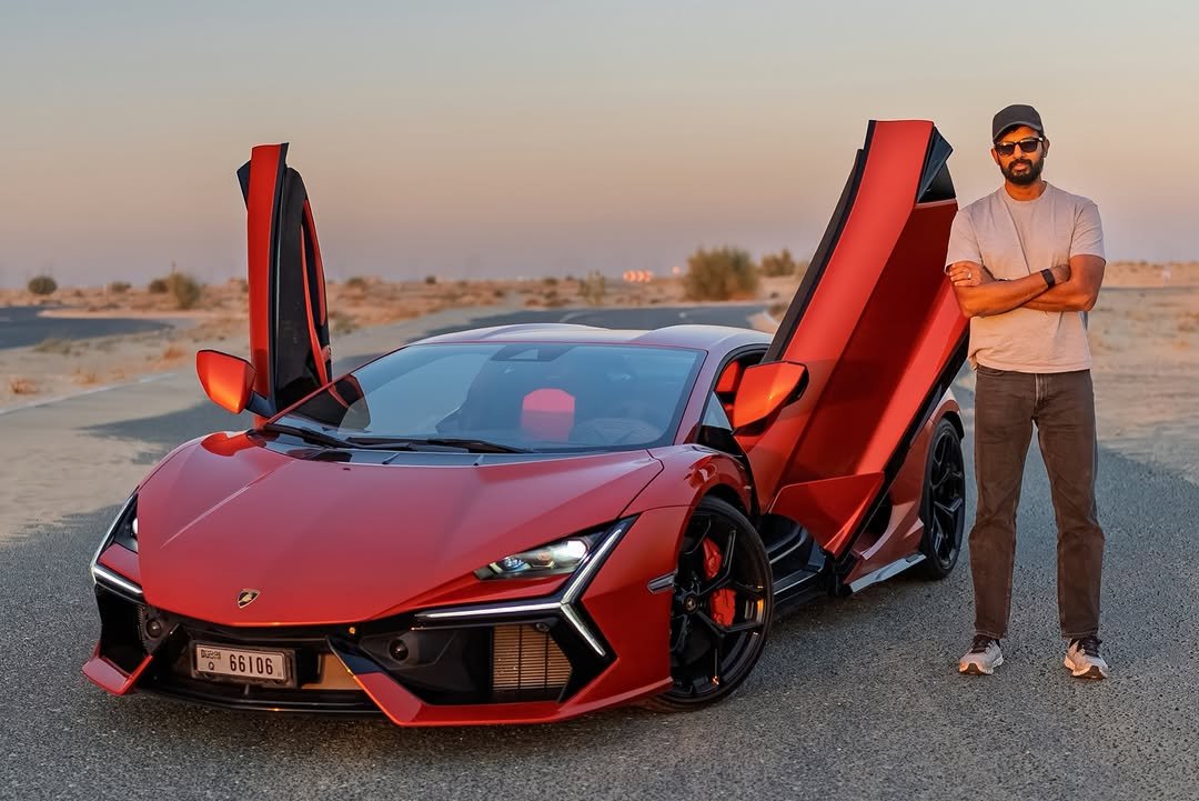 Photo by Faisal Khan on December 31, 2025. May be an image of race car, roadster, wheel, road and text.