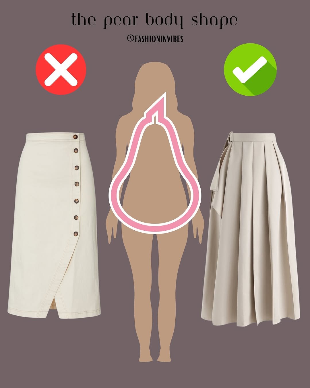 Photo by Fashion Selection 🦄💕 on February 05, 2026. May be an image of miniskirt, skirt and text that says 'pear body @FASHIONINVIBES X'.