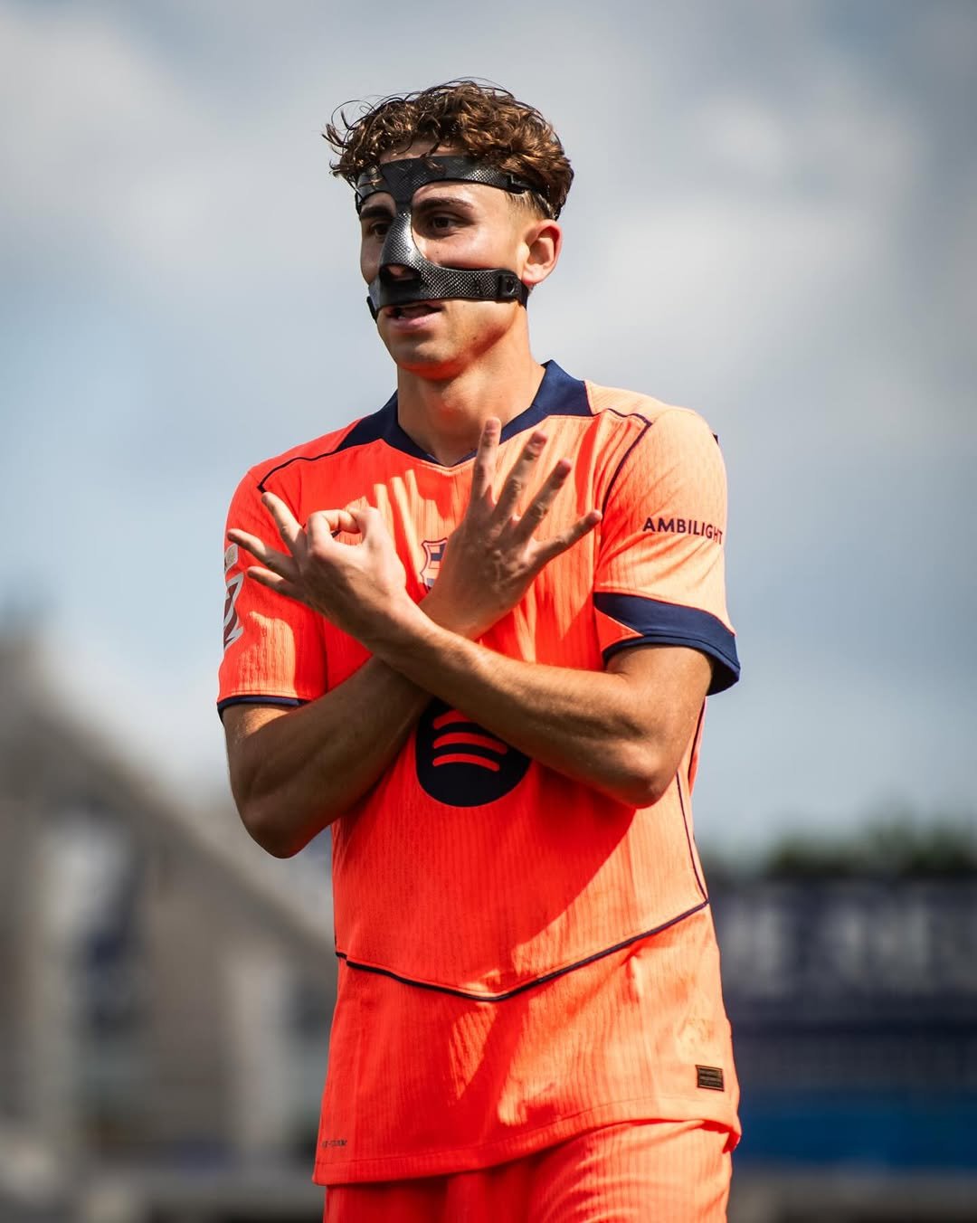 Photo by FC Barcelona on April 27, 2026. May be an image of football, soccer, sports equipment, stadium and text that says 'AMBILIG ILIG AMB'.