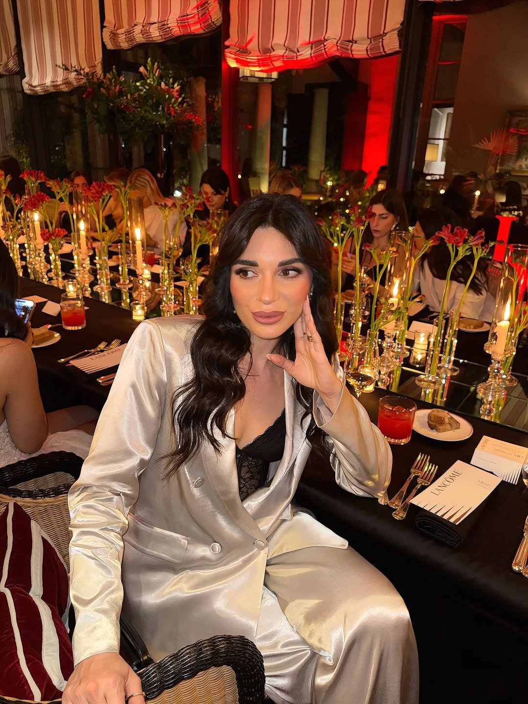 Photo shared by 𝓕𝓮𝓭𝓮𝓻𝓲𝓬𝓪 𝓛𝓾𝓬𝓲𝓯𝓸𝓻𝓪 on April 16, 2026 tagging @blumarine. May be an image of one or more people, makeup, robe and text.