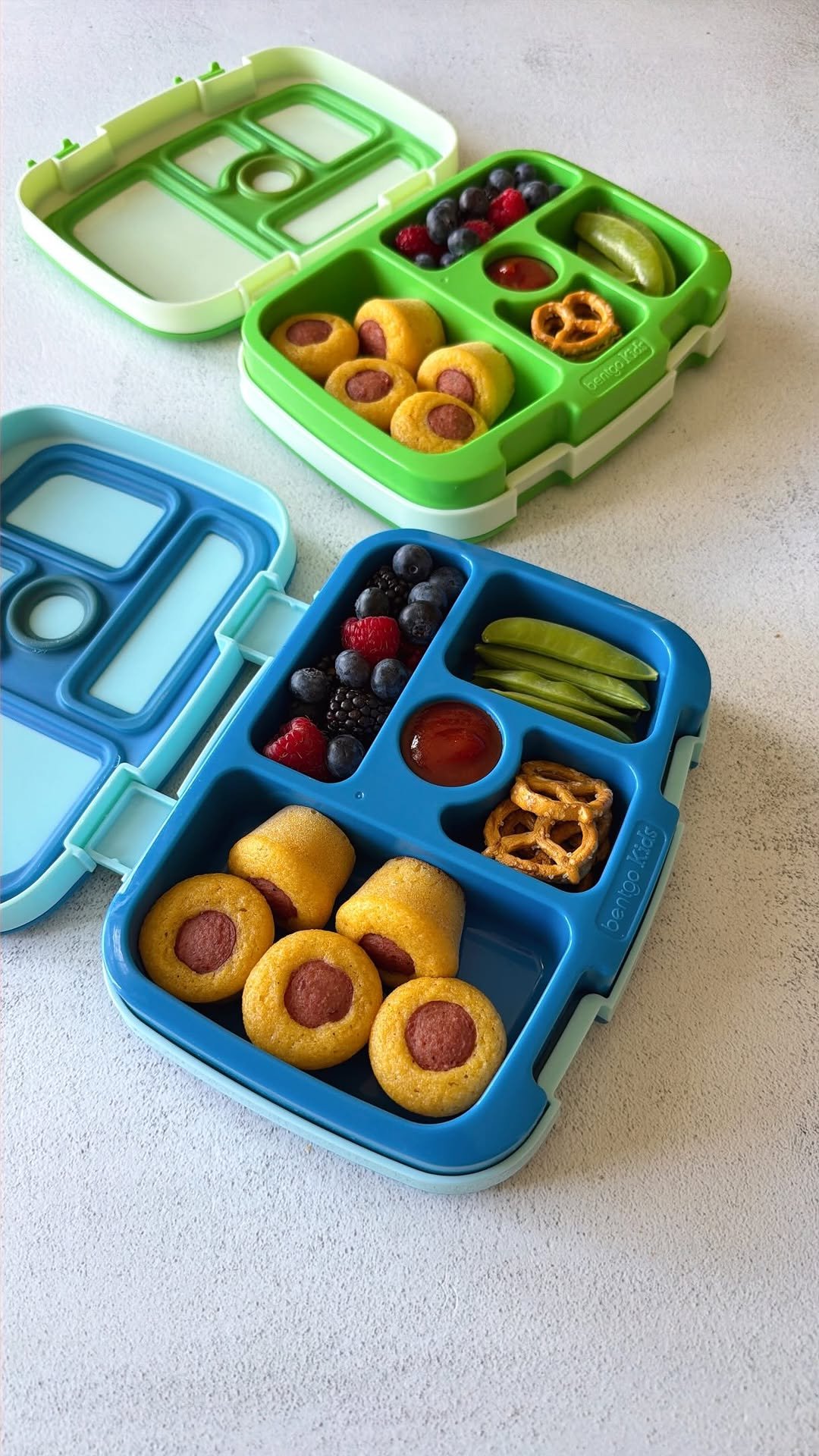 feedingtinybellies 게시물 이미지: Homemade corndog bites with a little ketchup...