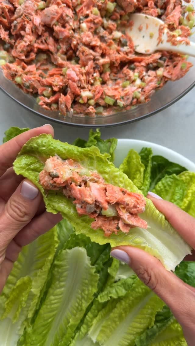 feelgoodfoodie 게시물 이미지: Comment RECIPE for this easy salmon salad....