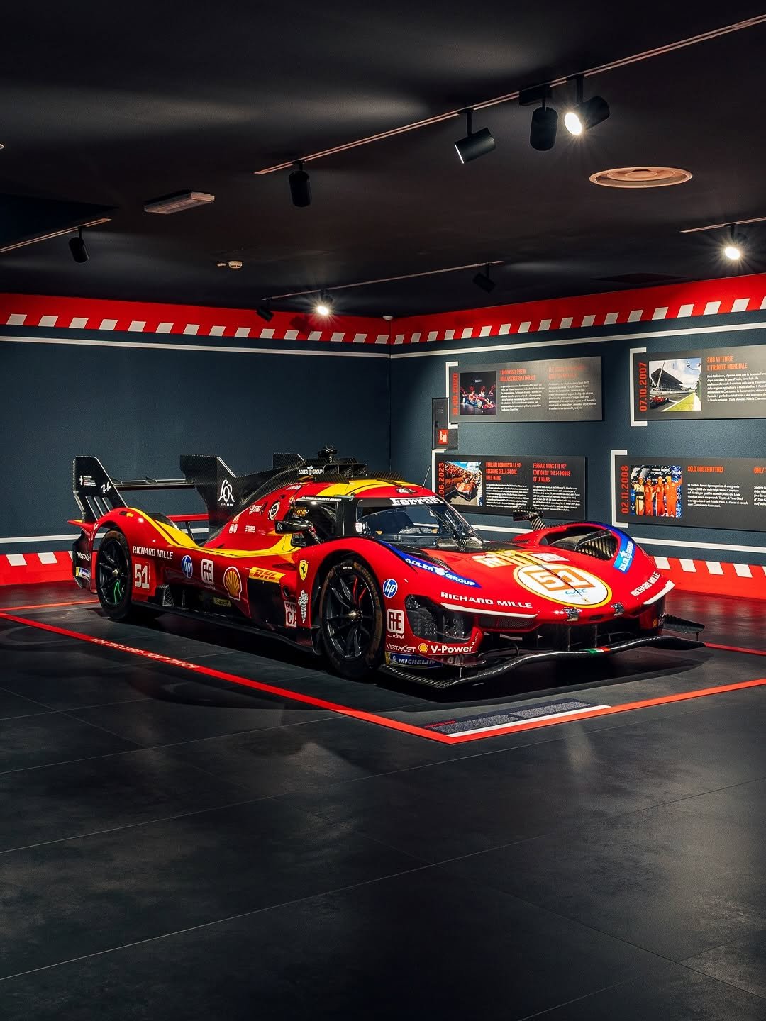 Photo shared by Musei Ferrari on January 12, 2026 tagging @ferrarihypercar. May be an image of lego, race car and text.