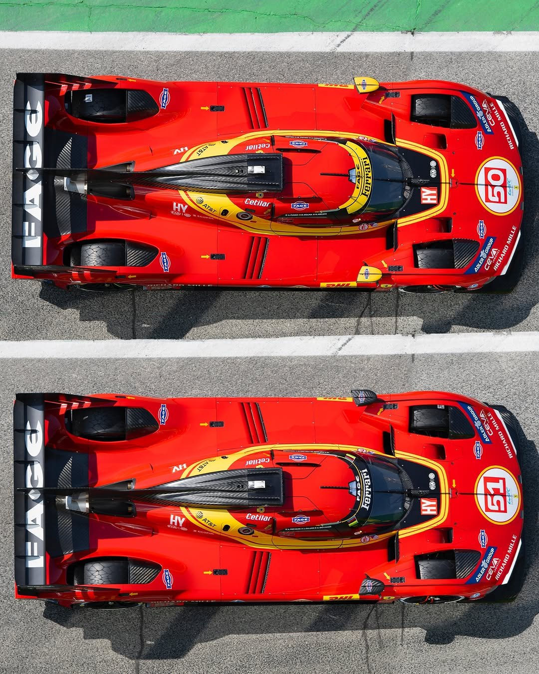 Photo by Ferrari Hypercar on April 23, 2026. May be an image of racing vehicles, race car and text.