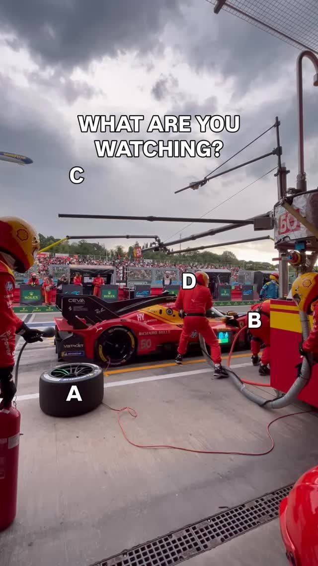 ferrarihypercar 게시물 이미지: A, B, C or D? 🤔 

#FerrariHypercar #WEC #6HImola