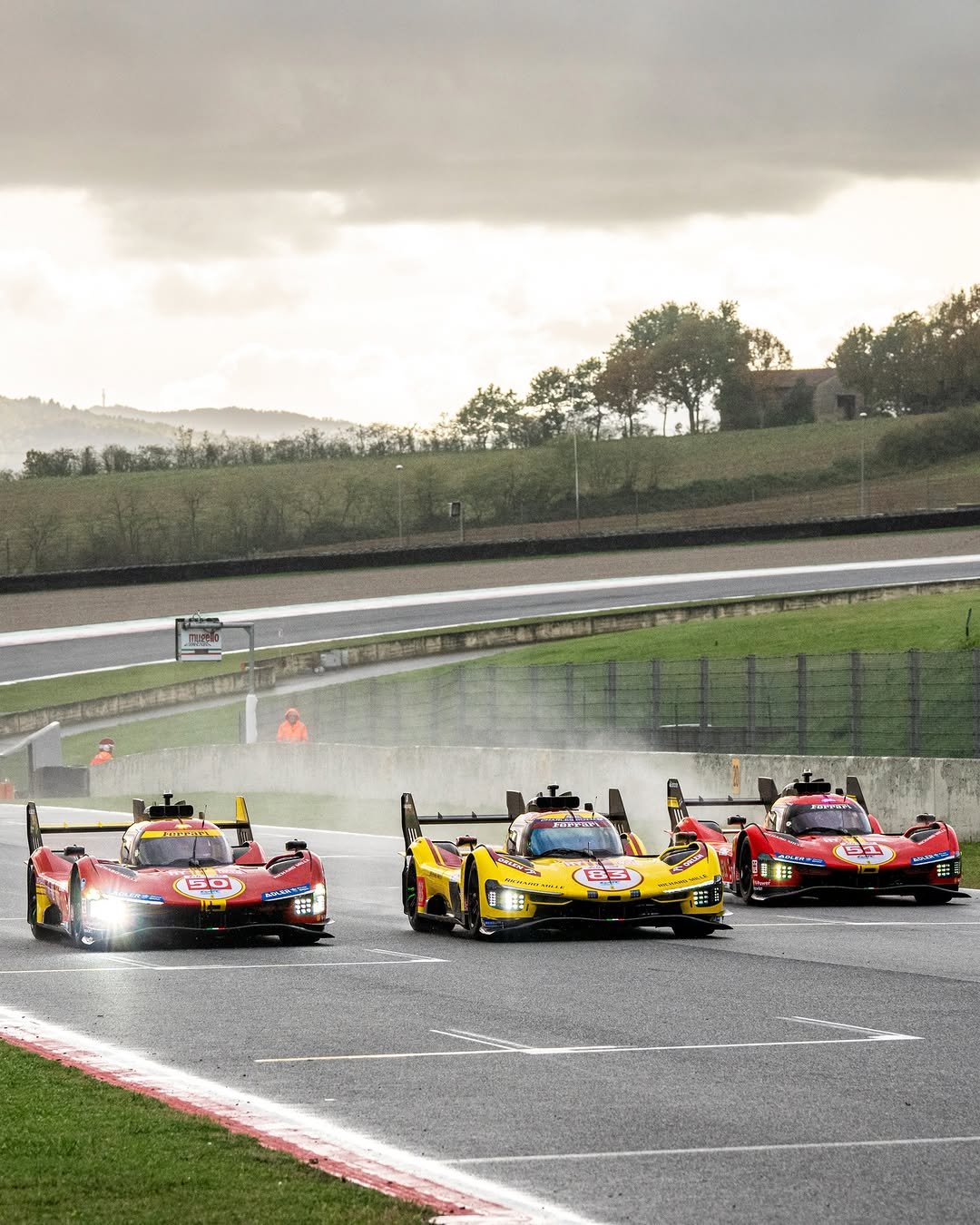 Photo by Ferrari Hypercar on December 03, 2025. May be an image of racing vehicles, race car and text.