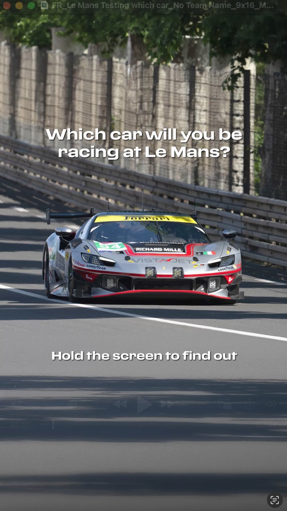 ferrarihypercar 게시물 이미지: PAUSE & find out your car for Le Mans...