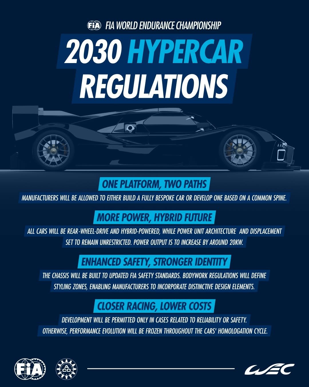 fia.official 게시물 이미지: One platform, two pathways as 2030 Hypercar...