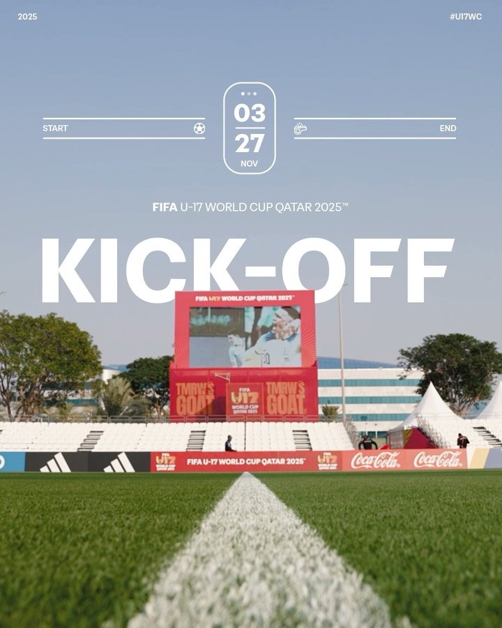 fifaworldcup 게시물 이미지: 🤩 It’s time for the #U17WC in Qatar!