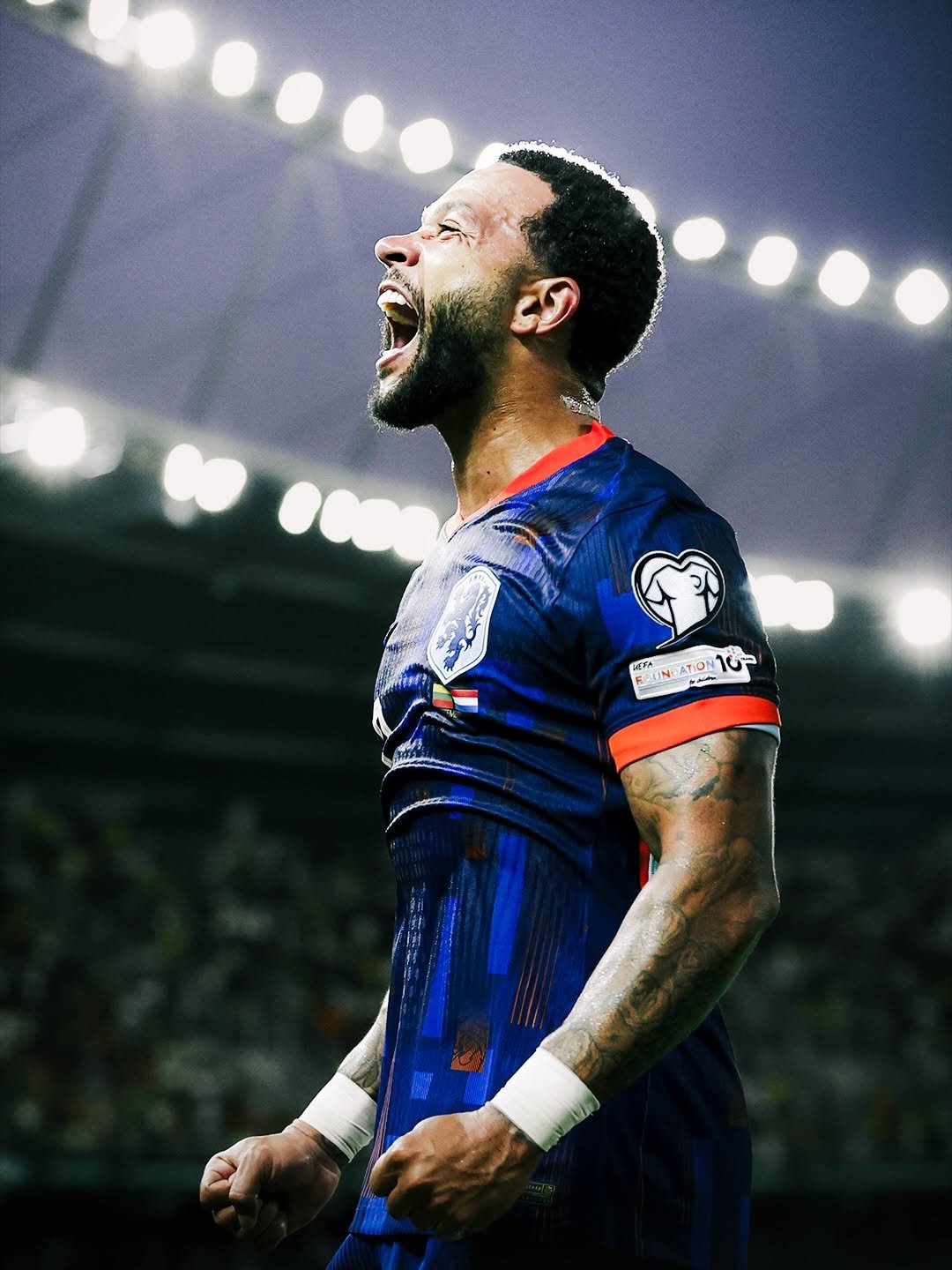 Photo shared by FIFA World Cup on February 13, 2026 tagging @memphisdepay, and @onsoranje. May be an image of football, soccer, cleats, ball, stadium and text.
