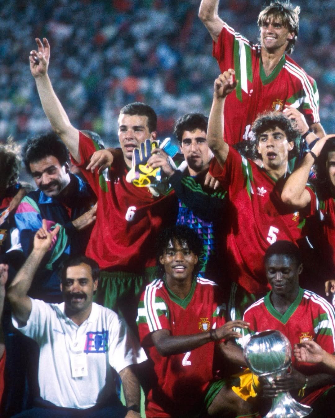 Photo shared by FIFA World Cup on September 23, 2025 tagging @portugal. May be an image of 6 people, people playing soccer and people playing football.