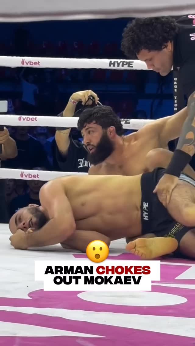 fight 게시물 이미지: Arman Tsarukyan submits Muhammad Mokaev in the...
