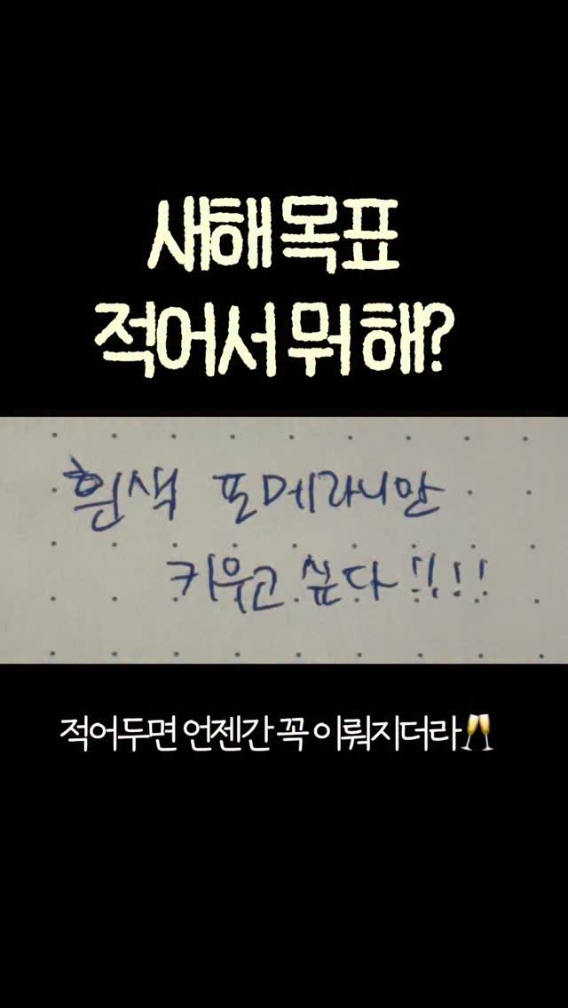 filmsseuim__ 게시물 이미지: 매년 새해 목표 적으면 생기는 일 

#자기계발 #동기부여 #비전보드