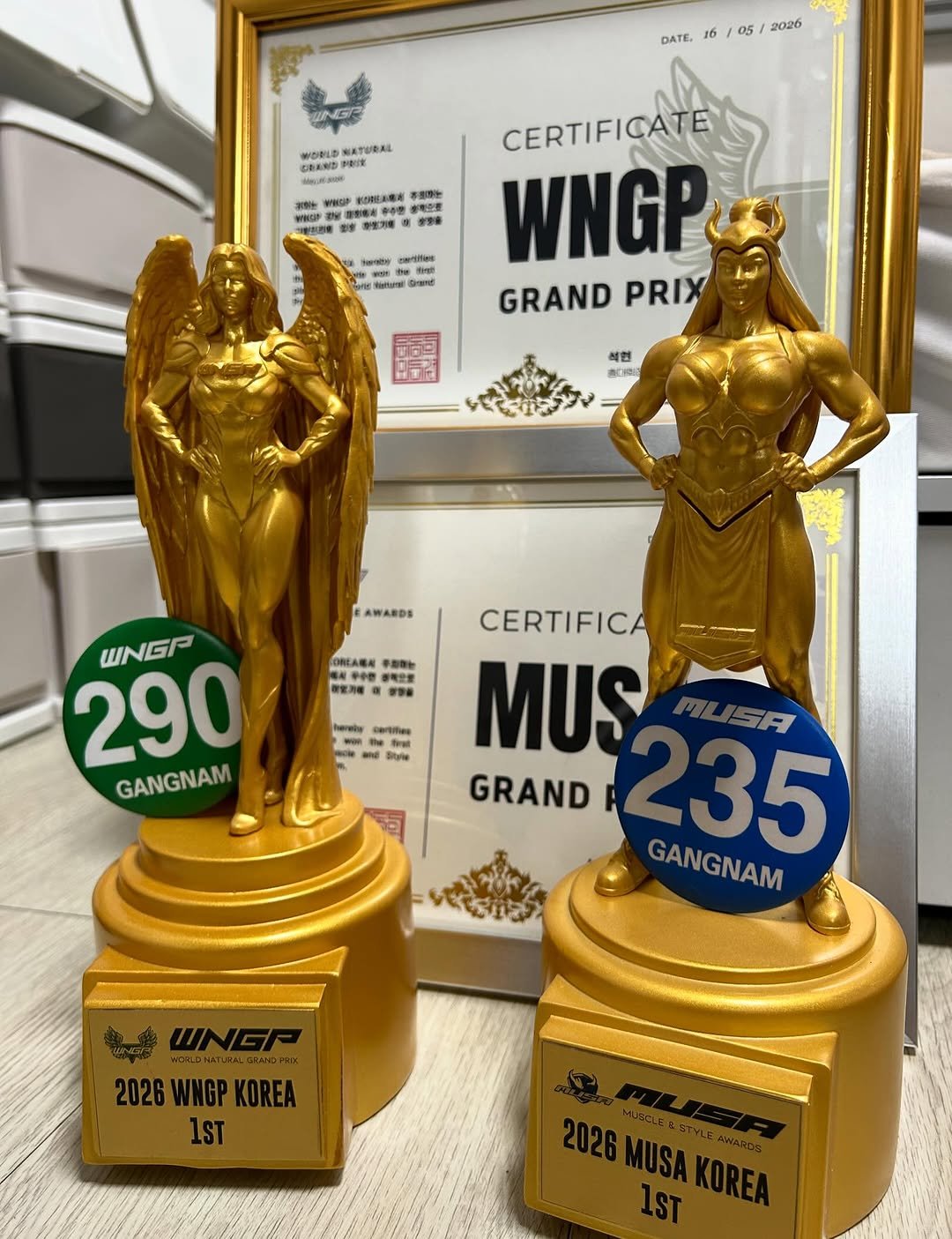 fit_min22 게시물 이미지: #친정 #WNGP
22년부터 26년까지. 소중한 수상트로피들🏆

WNGP...