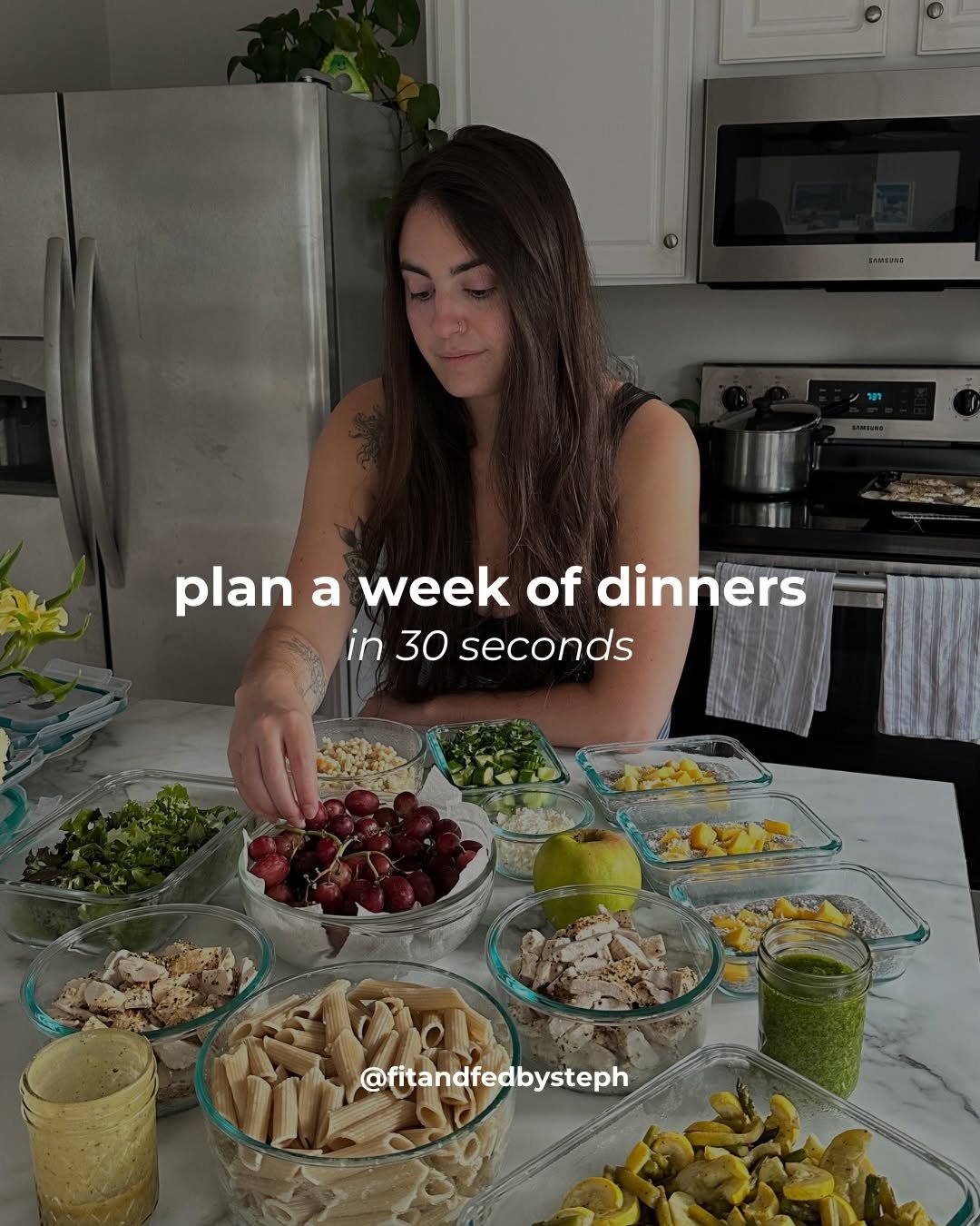 fitandfedbysteph 게시물 이미지: Plan a whole week of healthy dinners in 30...