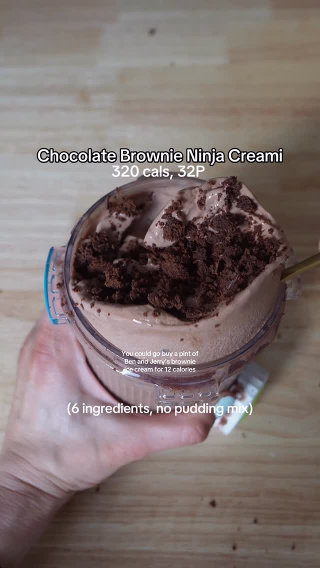 fitfood_ae 게시물 이미지: CHOCOLATE BROWNIE NINJA CREAMI 🍫🍦

Recipe...