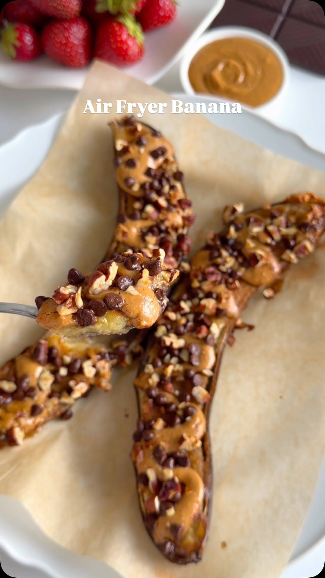 fitfoodieselma 게시물 이미지: Air Fryer Banana😍 This is a super easy and...