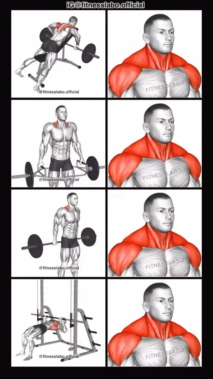 fitnesslabo.official 게시물 이미지: ✅ How to Build Stronger Traps 

① Incline...