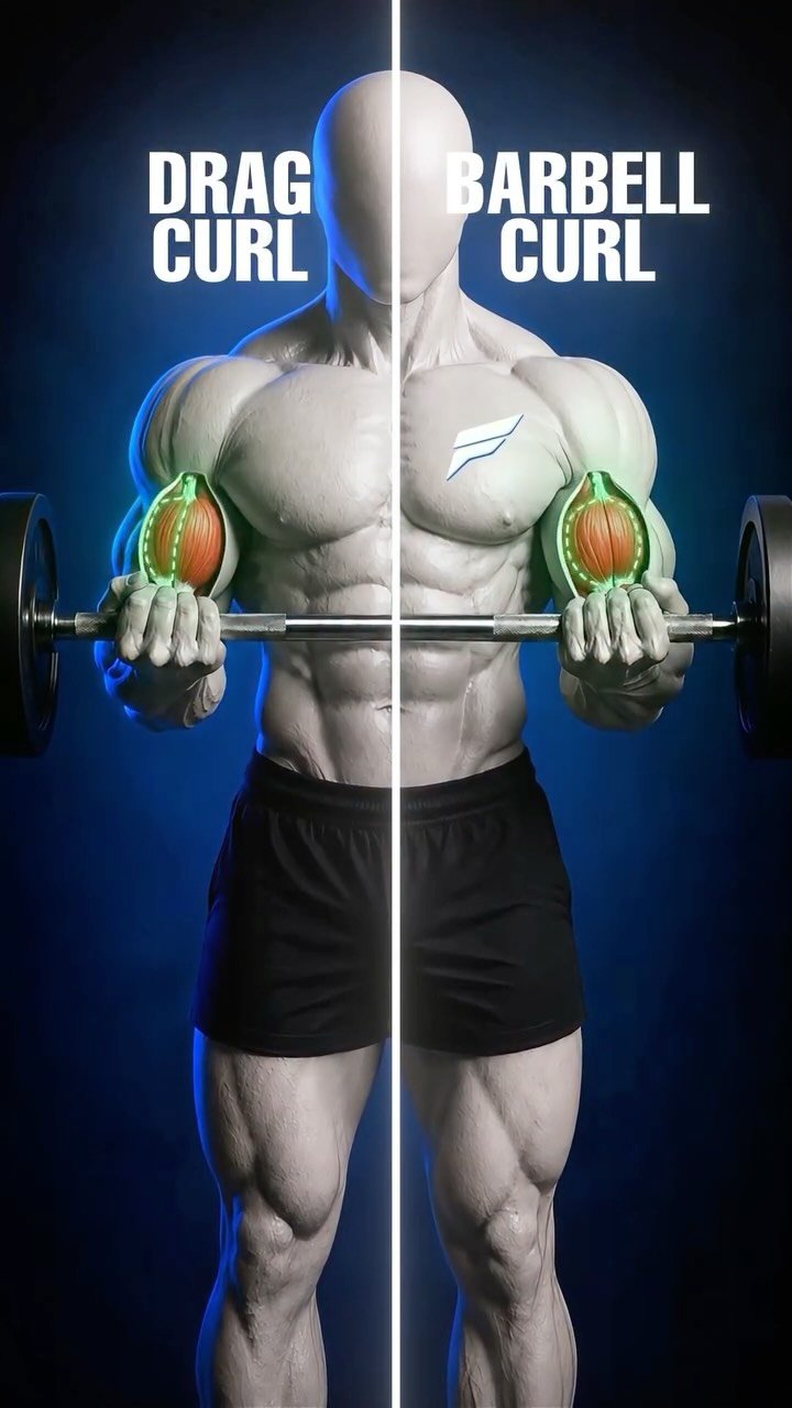 fitonomy.coach 게시물 이미지: Drag curl or barbell curl? 🏋️‍♂️💪
 One builds...