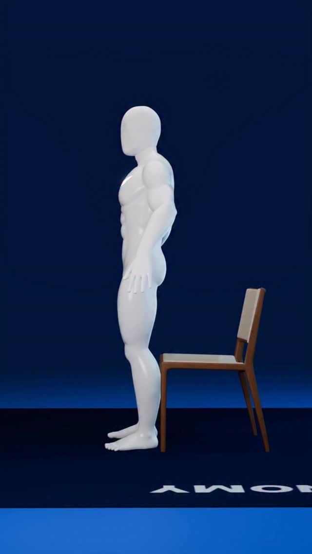 fitonomy 게시물 이미지: Shoulder tension? Try this chair stretch...