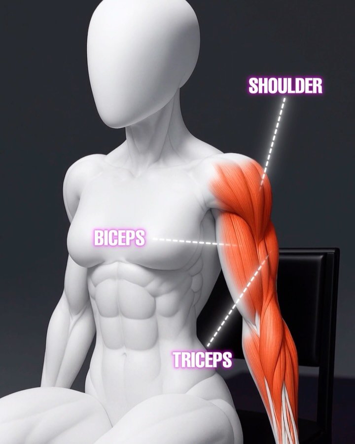 fitonomyapp 게시물 이미지: Seated Arm Workout You Can Do...