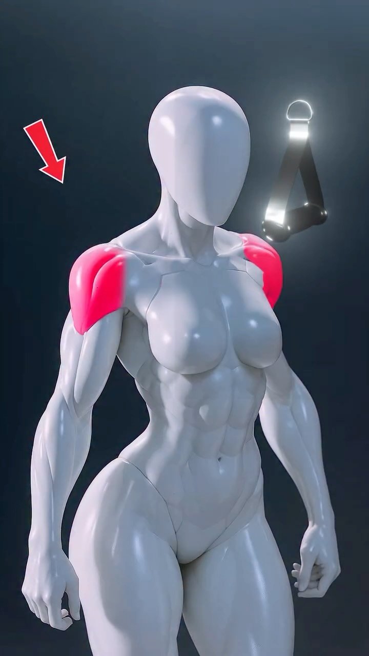 fitonomyapp 게시물 이미지: Build round and defined shoulders with cables!...