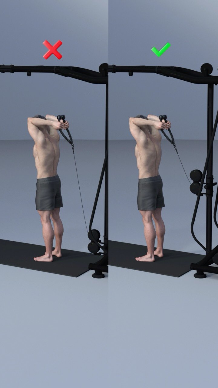 fitosquad 게시물 이미지: Biggest Mistake on Over Head Tricep Extensions...