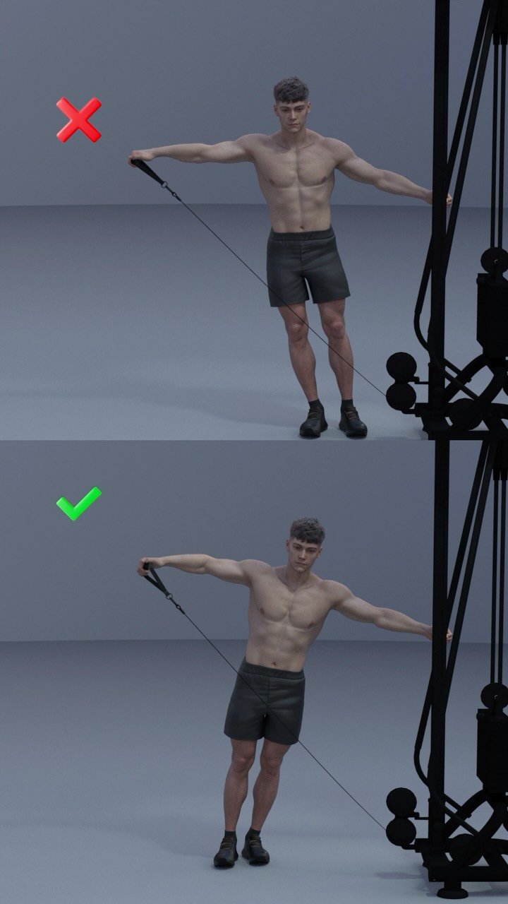 fitosquad 게시물 이미지: Cable Lateral Raises ☑️ by @fitzzapp 
.
FITZZ...