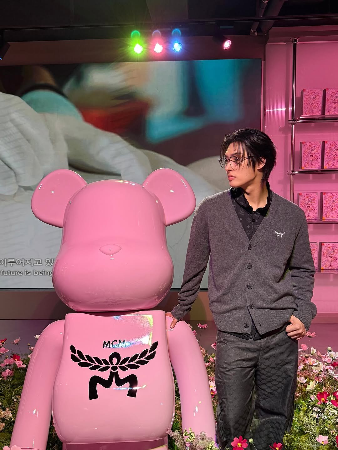 Photo shared by 민기 (MINGI) on September 03, 2025 tagging @mcmworldwide, and @medicom_toy.