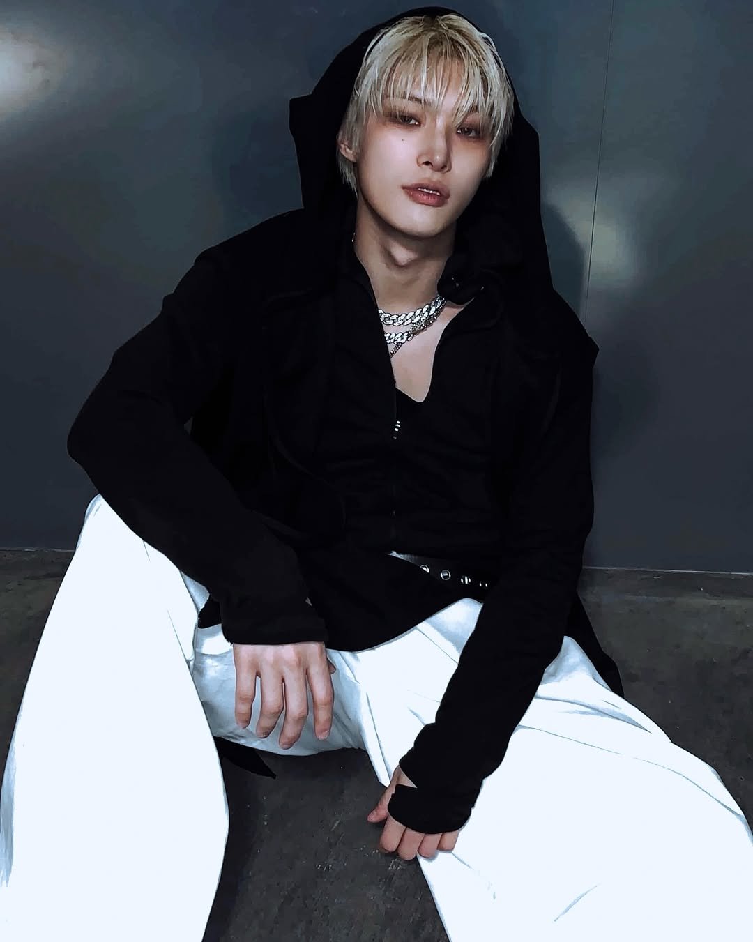 Photo by 민기 (MINGI) on April 13, 2026. May be an image of one or more people, bangs, top, costume, bolo tie and text.