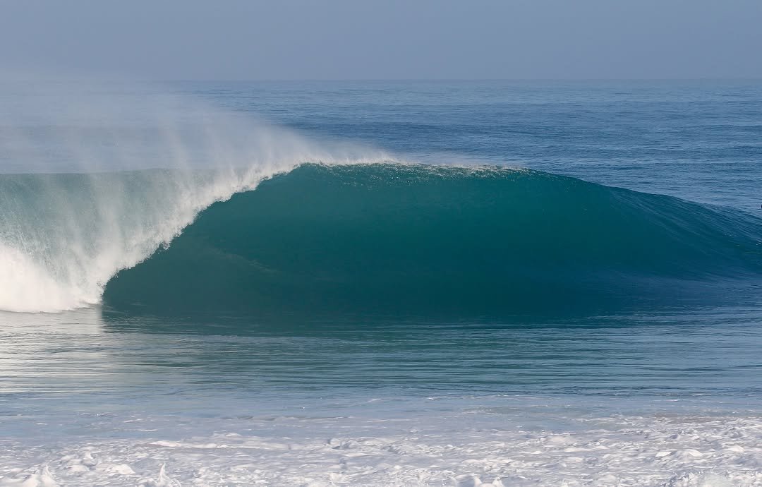Photo by Pete Hodgson on December 01, 2025. May be an image of surfboard, ocean, water and text.