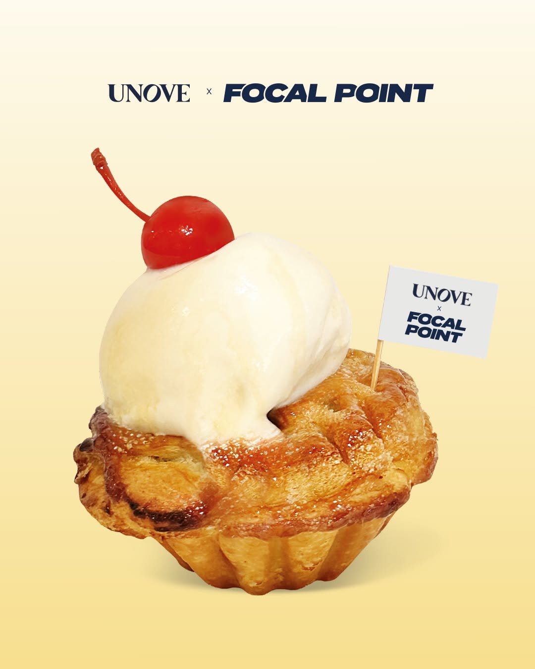 Photo by FOCAL POINT 포컬포인트 in Focalpoint with @unove.kr, and @focal.point.official. May be an image of ice cream, tart, poster, pie and text that says 'UNOVEX x FOCAL POINT UNOVE UNOVE POINT FOCNT FOCAL'.