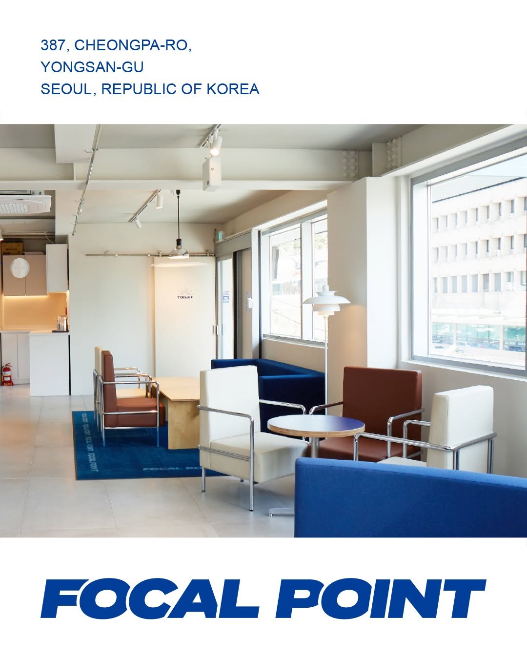 Photo by FOCAL POINT 포컬포인트 in 포컬포인트 with @focal.point.official. May be an image of poster, office and text that says '387, CHEONGPA-RO, YONGSAN-GU SEOUL, REPUBLIC OF KOREA TORAI FOCAL POINT'.