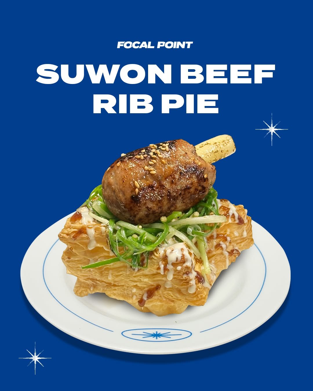 Photo by FOCAL POINT 포컬포인트 in 스타필드 수원 with @starfield.official, and @focal.point.official. May be an image of hand pie, pie and text that says 'FOCAL FOCALPOINT POINT SUWON BEEF RIB PIE ን'.