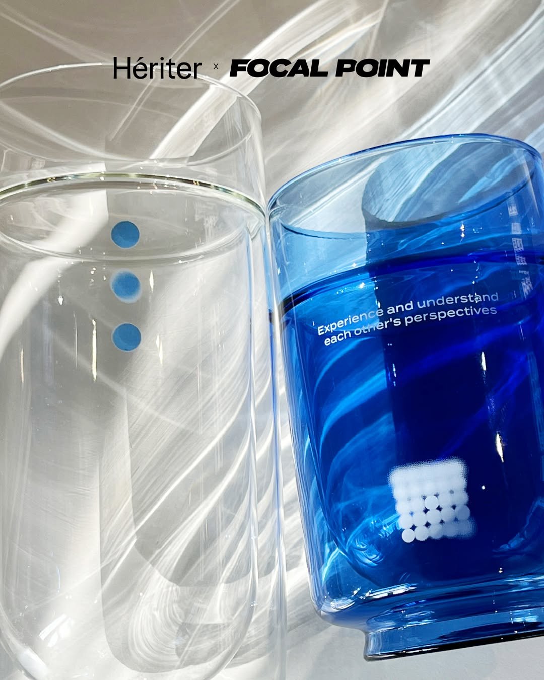 Photo by FOCAL POINT 포컬포인트 in Focalpoint with @heriter.atelier, and @focal.point.official. May be an image of vase, carafe, shot glass and text that says 'Hériter HériterFOCALPOINT x FOCAL POINT understand Experience each Other's and per berspectives eachother' eachotner'sperspectives S'.