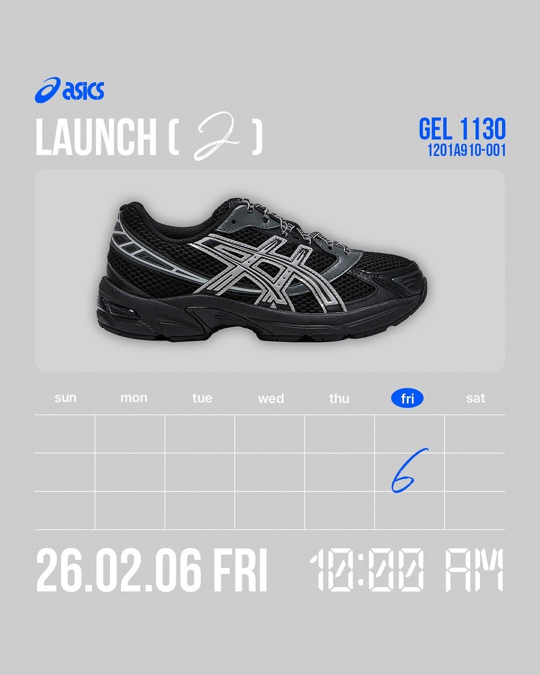 folder_korea 게시물 이미지: #launching
아식스 젤 1130 블랙 글레이셔 그레이 모델 2월 6일 오전...