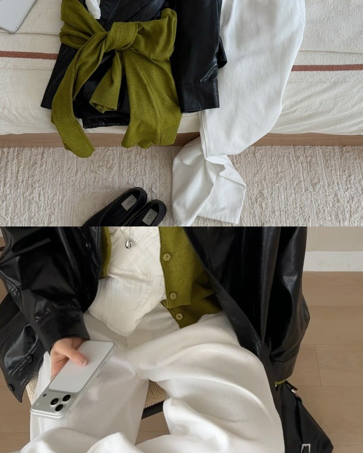 fomingmuse 게시물 이미지: 가는 곳이 모두 쇼룸이 되는 듯한 느낌의 올리브 룩🫒🍸🕊️