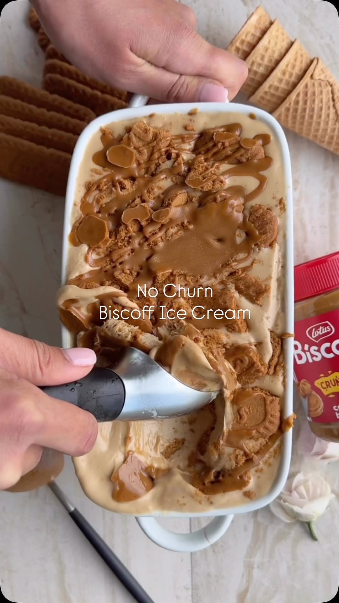 fooddolls 게시물 이미지: @fooddolls This No-Churn Biscoff Ice Cream is...