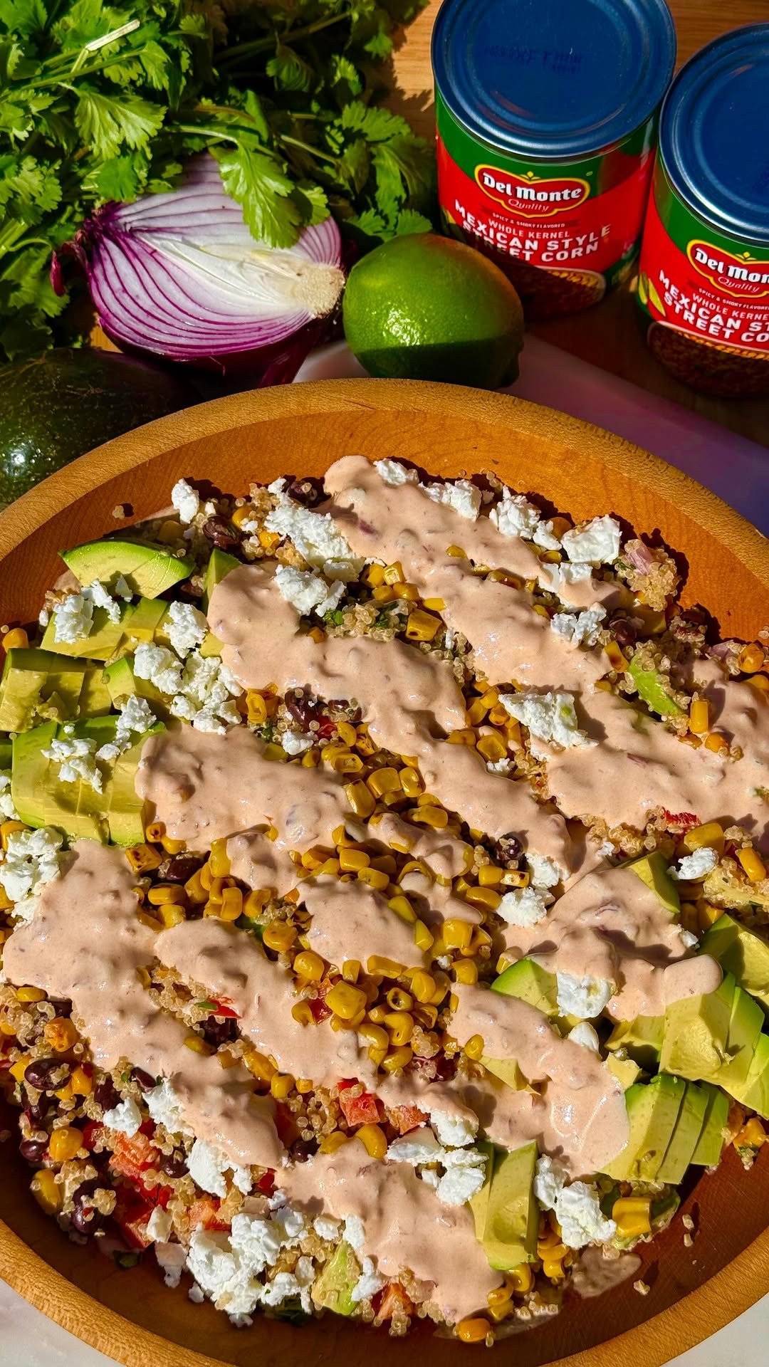 foodiefromvt 게시물 이미지: #Ad Street Corn Quinoa Salad with Smoky Elote...