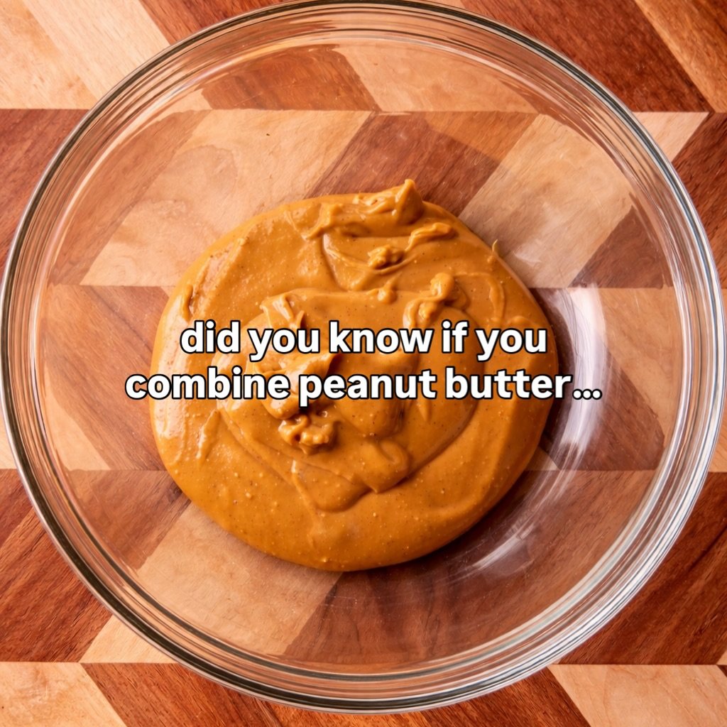 Photo by Abby on March 30, 2026. May be an image of butter and text that says 'did you know if you combine peanut butter...'.