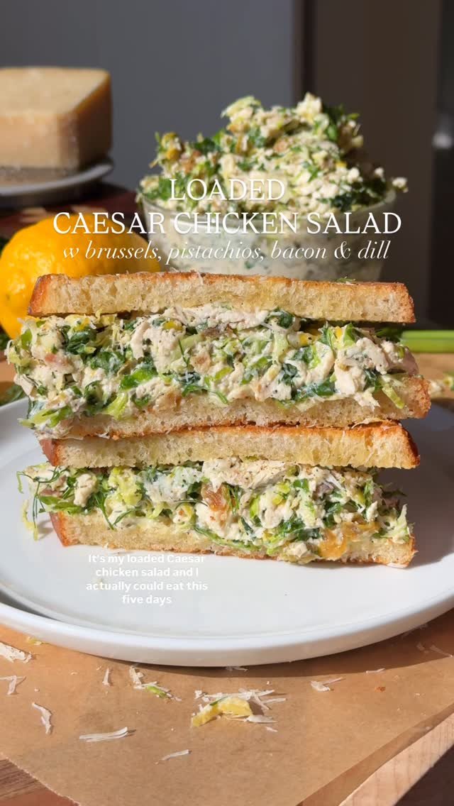 foodiefromvt 게시물 이미지: Loaded Caesar Chicken Salad✨ Two of my FAVS...