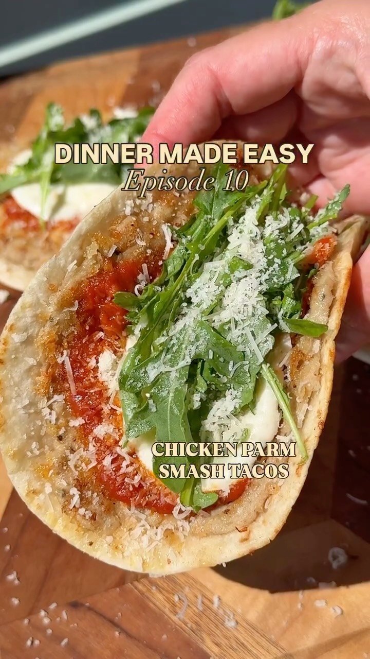 foodiefromvt 게시물 이미지: Chicken Parm SMASH Tacos✨ I finally made these...
