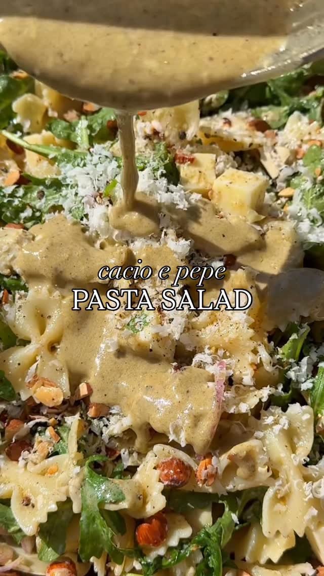 foodiefromvt 게시물 이미지: Cacio e Pepe Marinated Pasta Salad✨One of my...