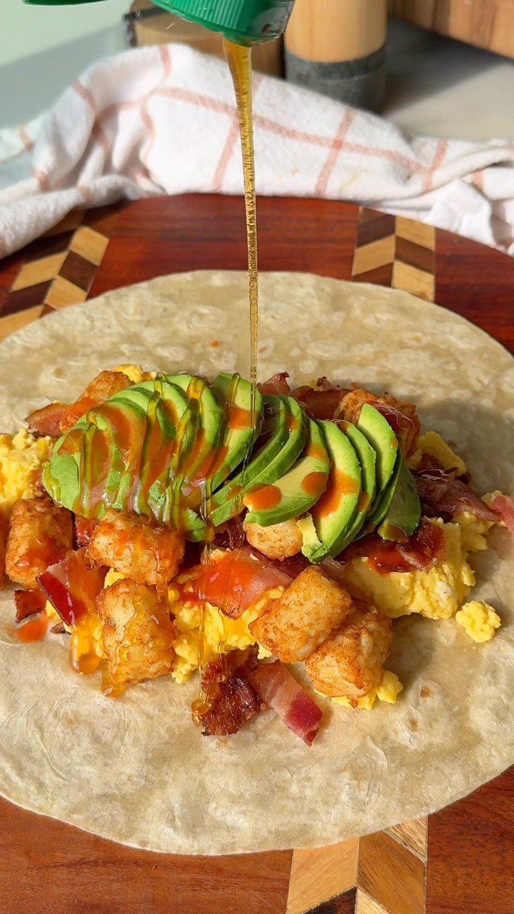foodiefromvt 게시물 이미지: LOADED BREAKFAST WRAP✨ The breakfast made for...